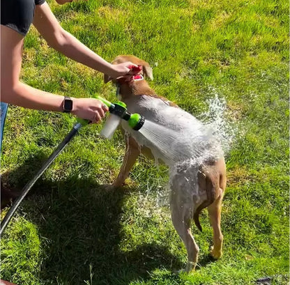 High-Pressure Sprayer Nozzle Hose Dog Shower Gun 3 Mode Adjustable Pet Wash Cleaning Bath Water Foam Soap Sprayer Dog Clean Tool
