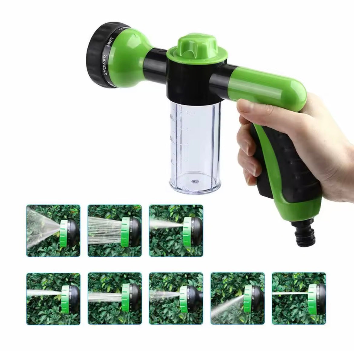 High-Pressure Sprayer Nozzle Hose Dog Shower Gun 3 Mode Adjustable Pet Wash Cleaning Bath Water Foam Soap Sprayer Dog Clean Tool